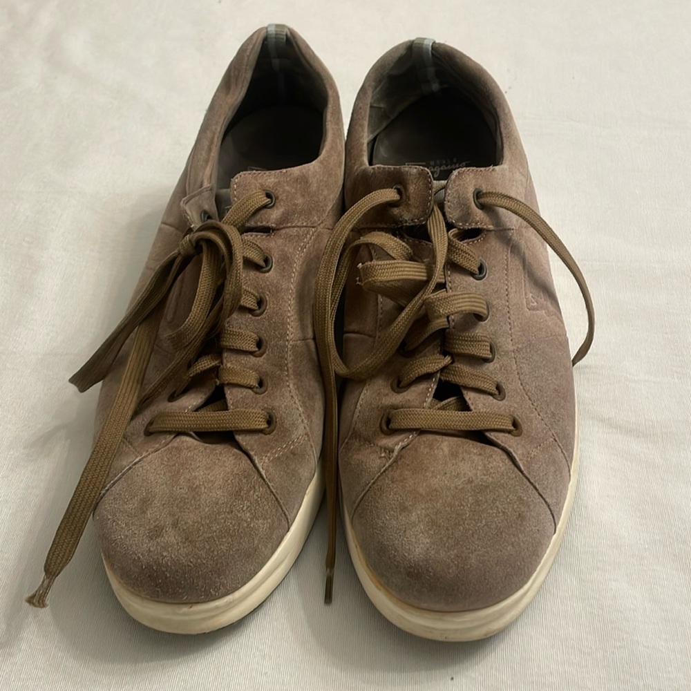 Tan Ferragamo Sneakers